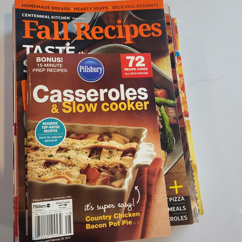 Taste of Home Pillsbury Magazine Lot 12 Holiday Summer Italian Recipes Casserole